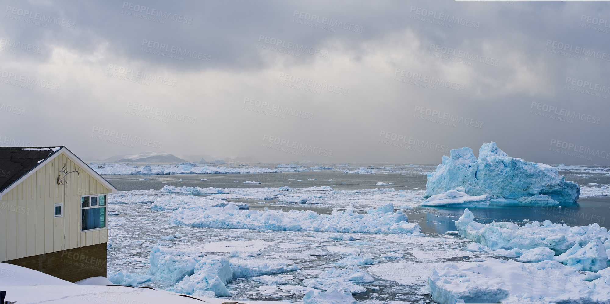 Buy stock photo A photo of the Ilulissat Icefjord, Greenland