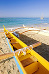 Just a boat on a beach