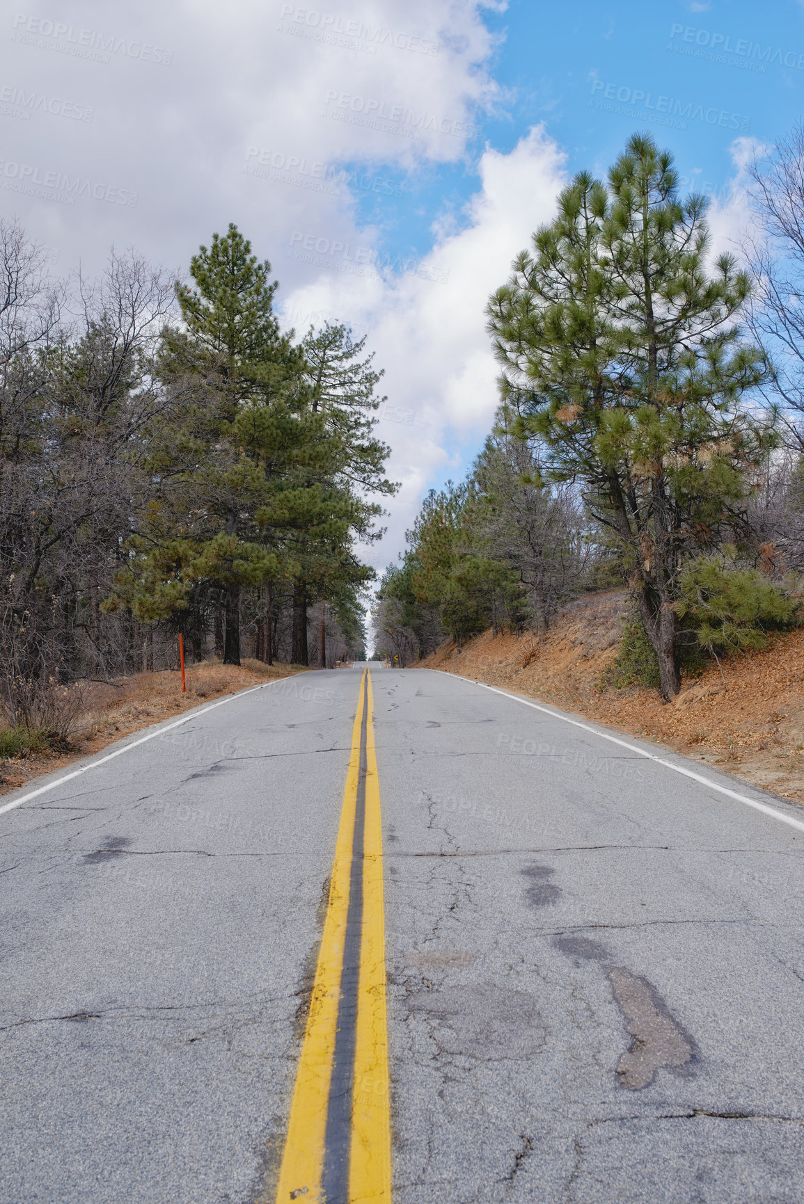 Buy stock photo A beautiful scenic road