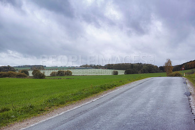 Buy stock photo A beautiful scenic road