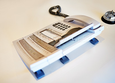 Buy stock photo Shot of a switchboard phone