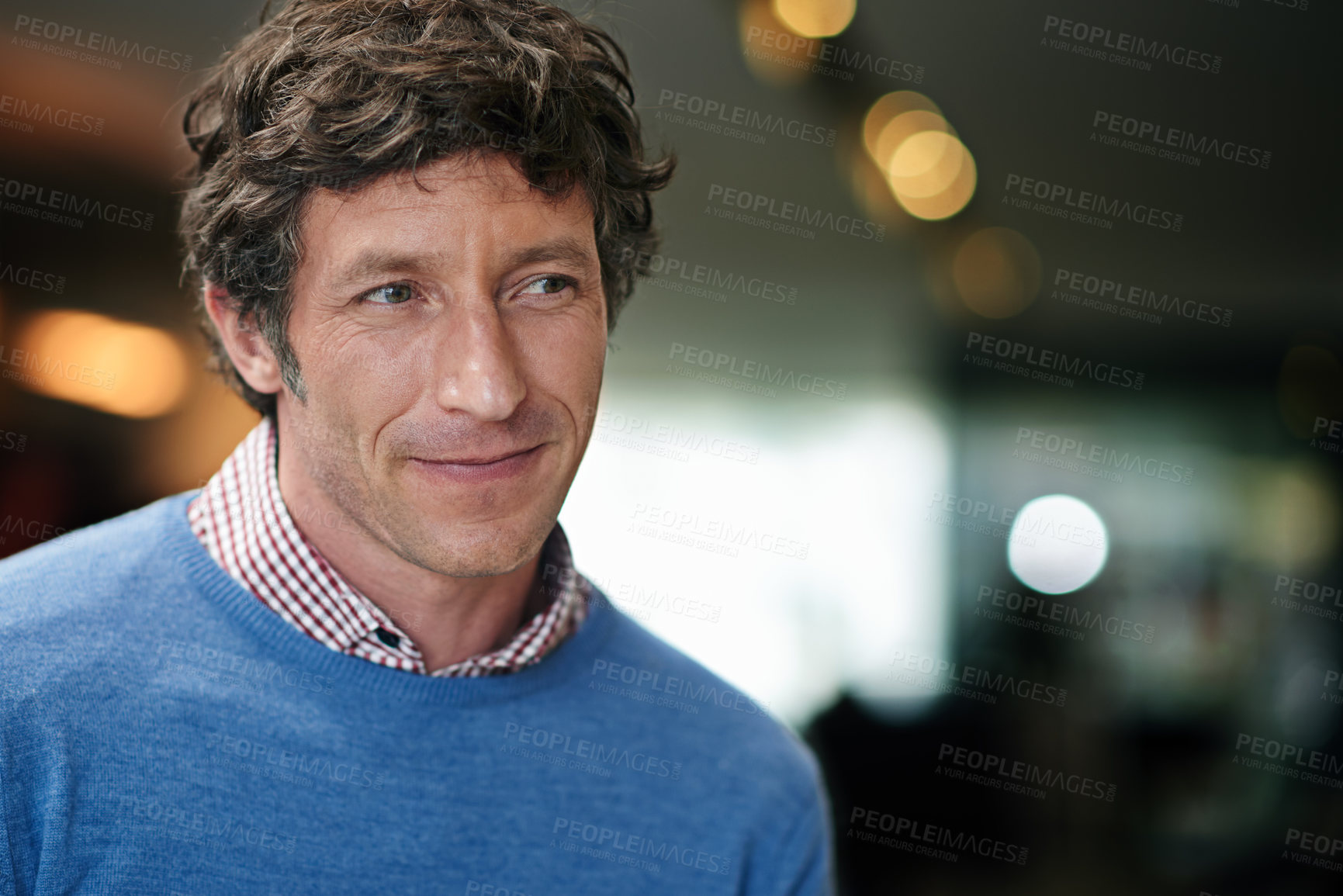 Buy stock photo Shot of a businessman at work in an office