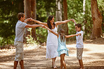 Family fun in the forest 