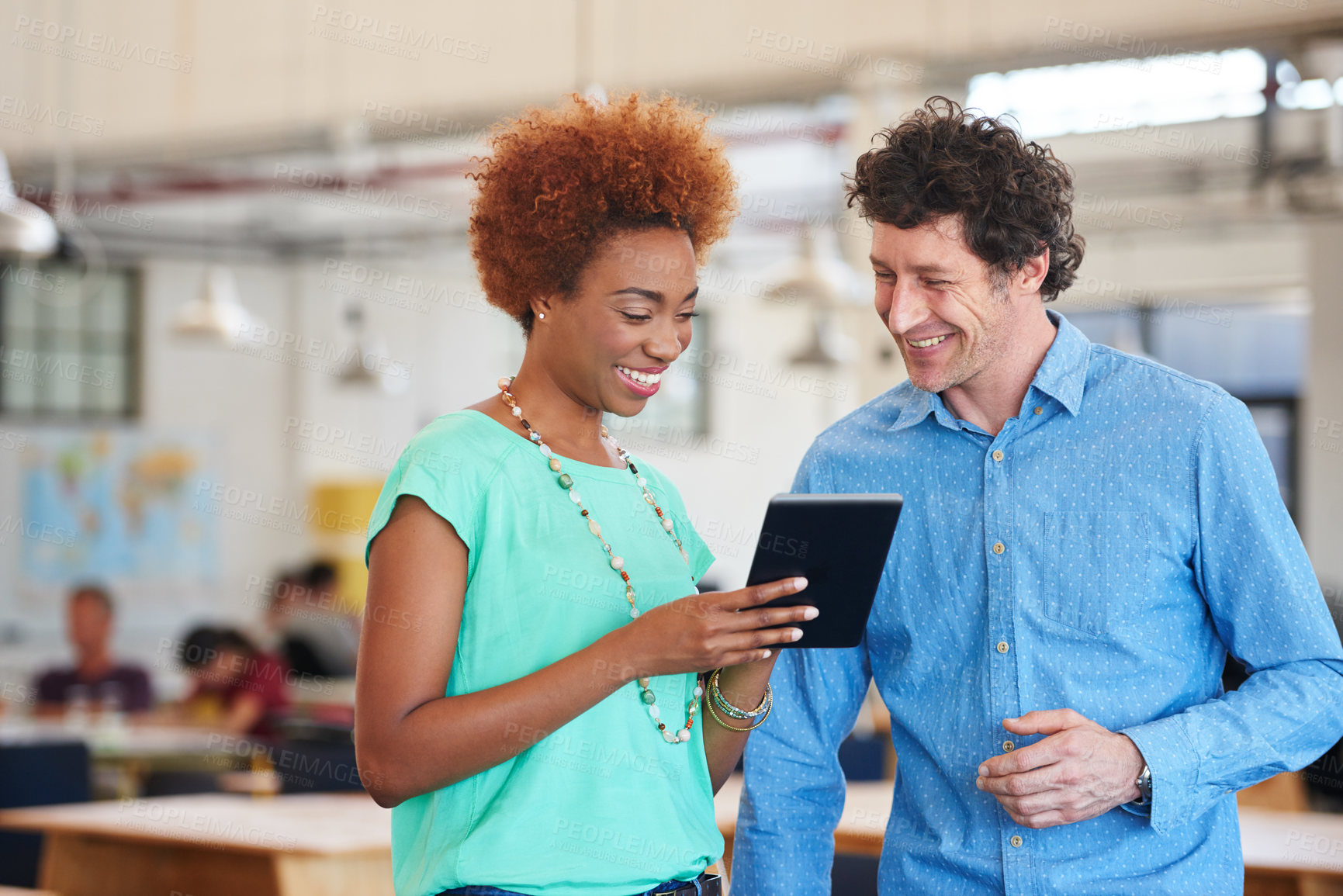 Buy stock photo Cropped shot of businesspeople working in the office