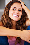 Attractive young woman smiling