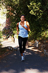 Young woman jogging