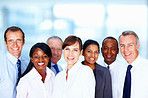 Multiracial business colleagues posing for a photograph