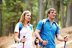 Couple hiking