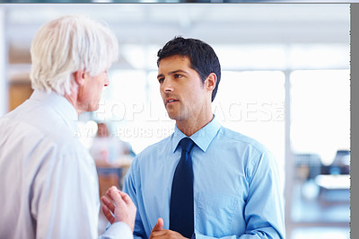Buy stock photo Portrait of beautiful business woman smiling with female executive in background