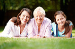 The girls of the family all in a line!