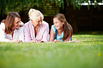 Friendly and fun conversations with her mom and gran!