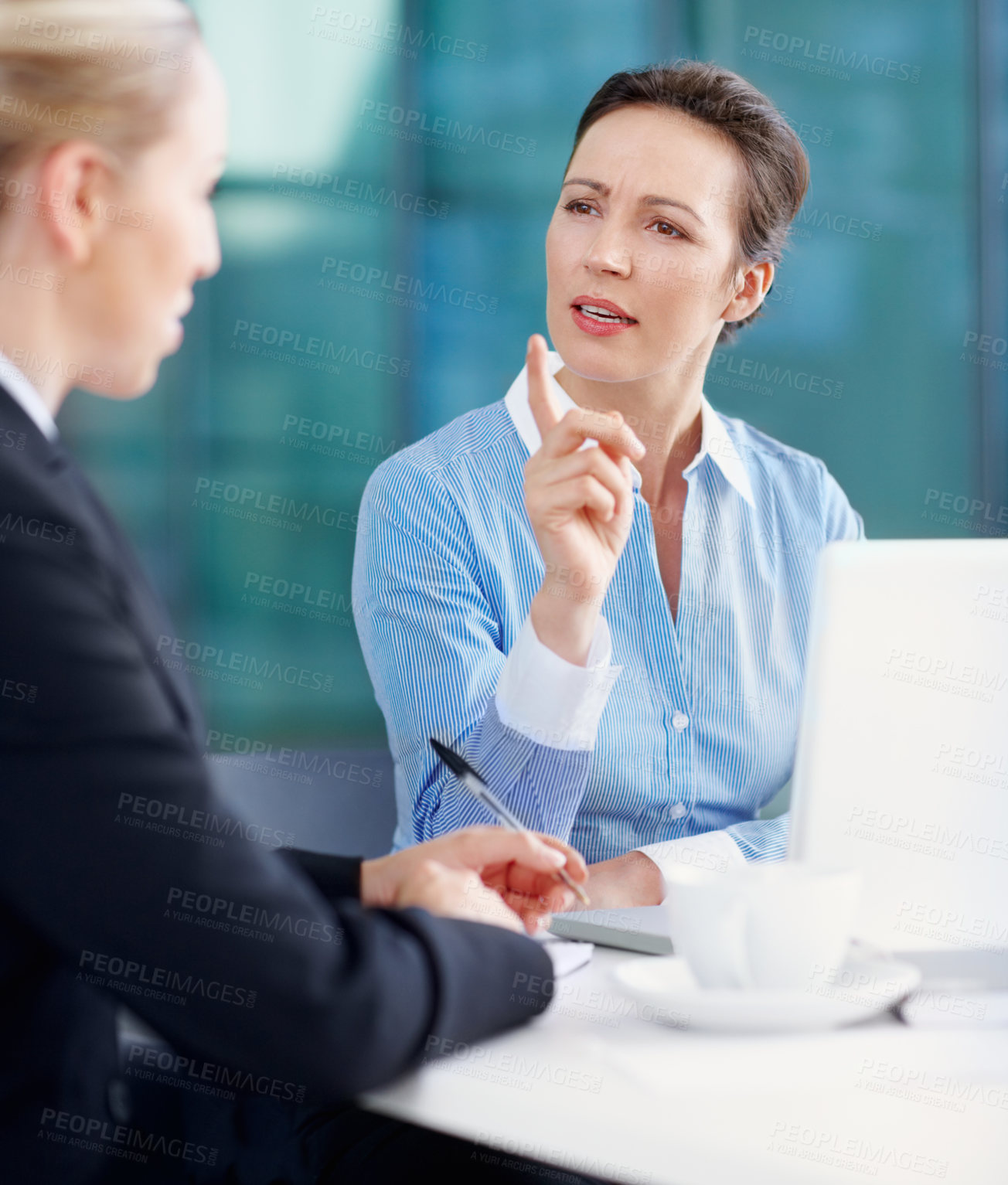 Buy stock photo Female business executives in a meeting together