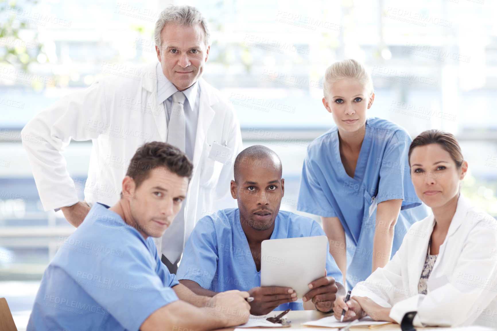 Buy stock photo A team of medical professionals