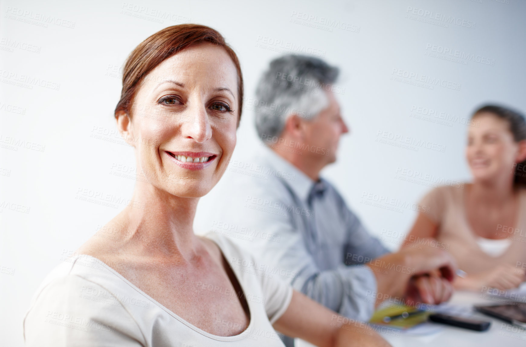 Buy stock photo Cropped shot of a working business office