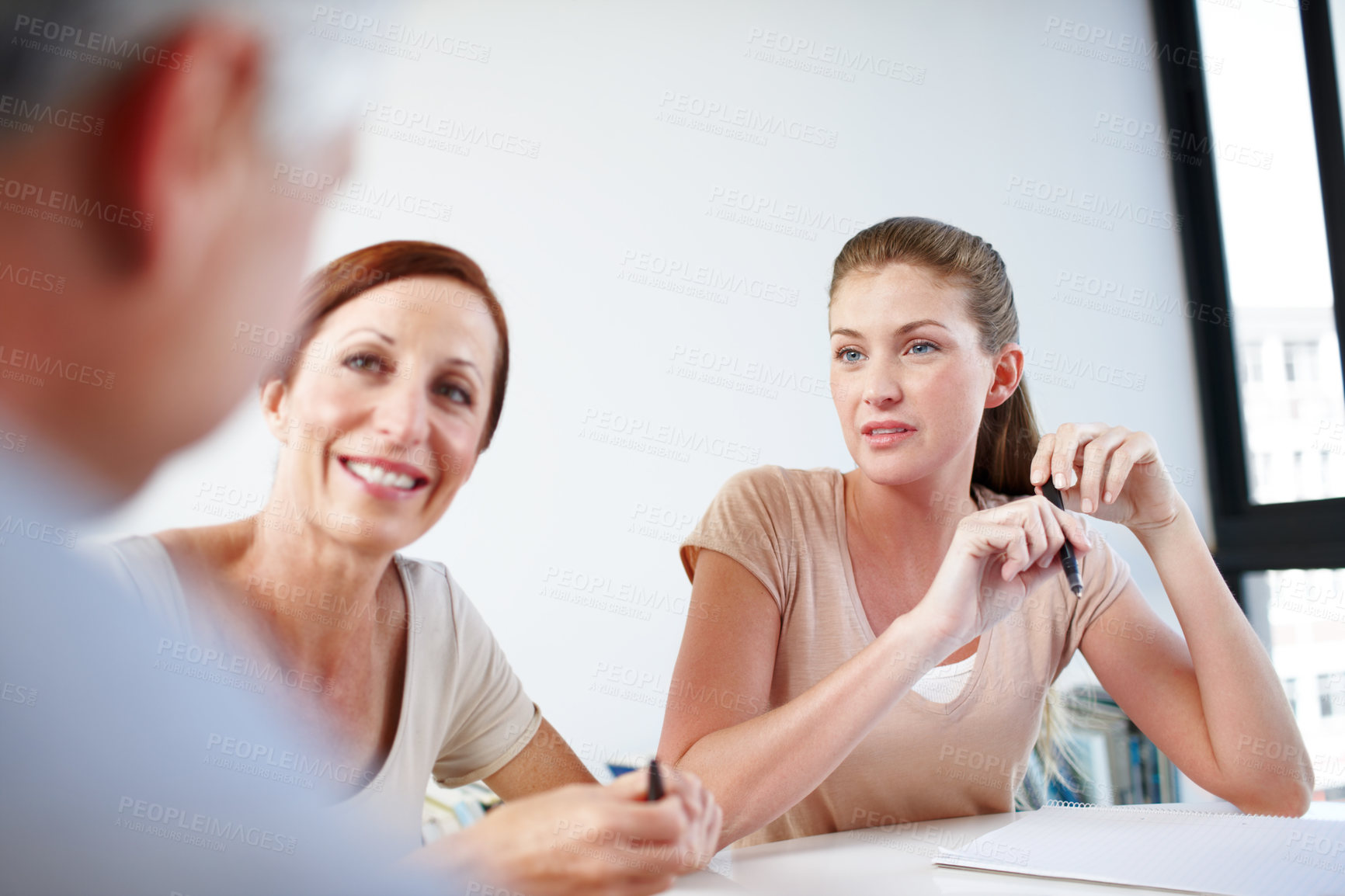 Buy stock photo Cropped shot of a working business office