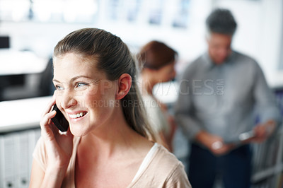 Buy stock photo Cropped shot of a working business office