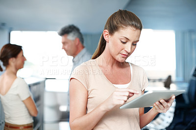 Buy stock photo Cropped shot of a working business office