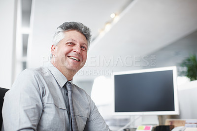 Buy stock photo Cropped shot of a working business office