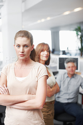 Buy stock photo Cropped shot of a working business office