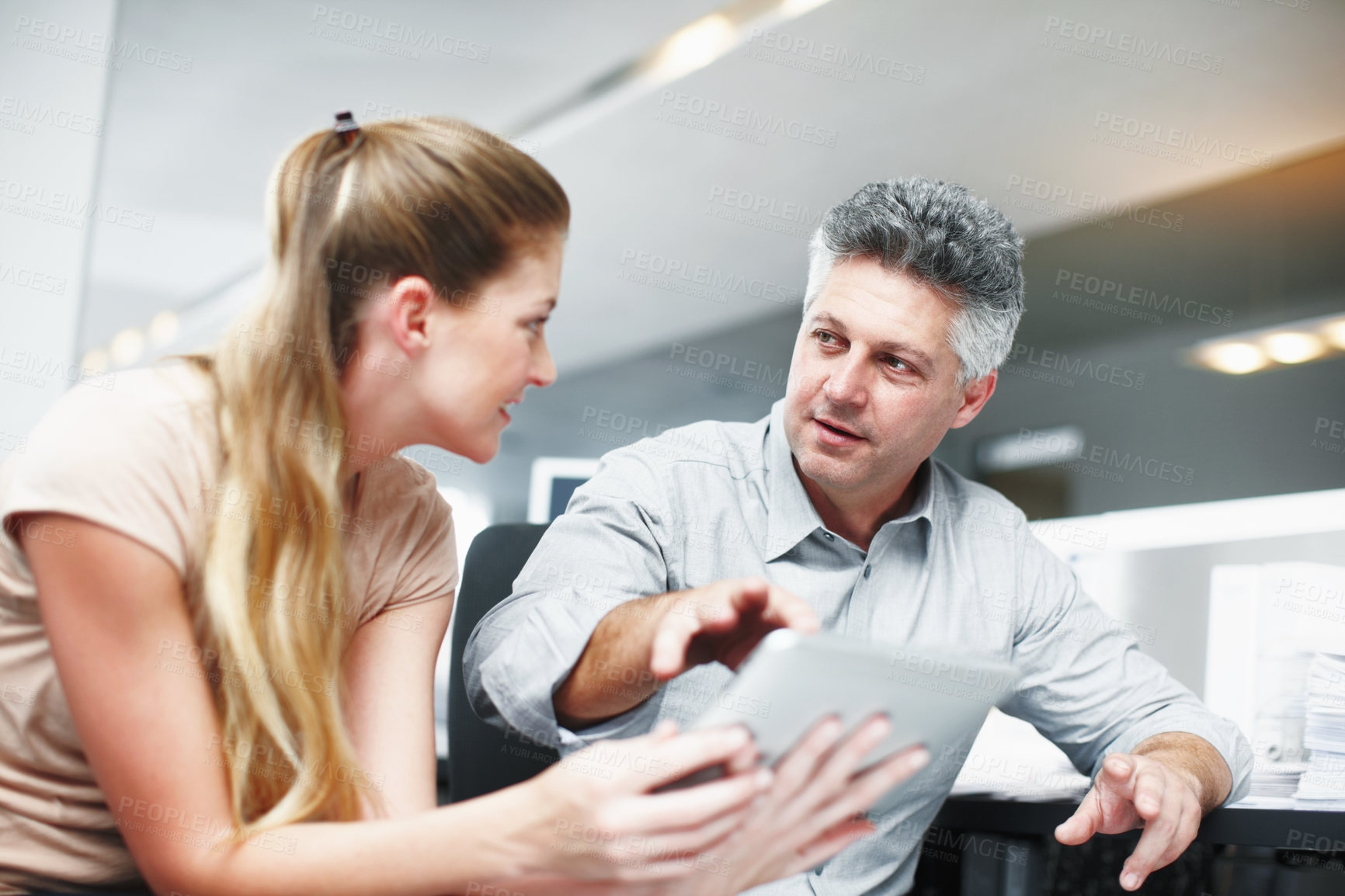 Buy stock photo Cropped shot of a working business office