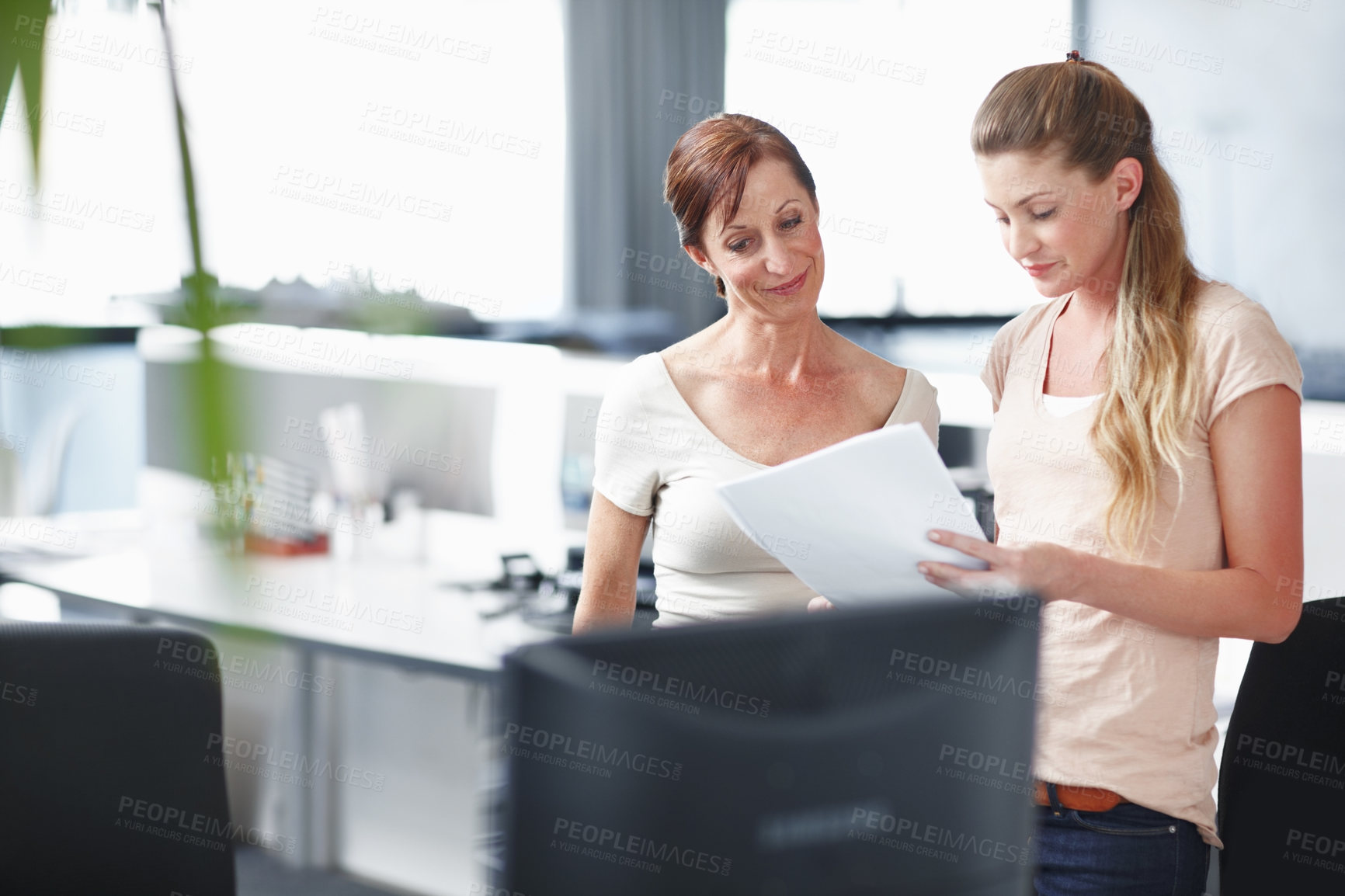 Buy stock photo Cropped shot of a working business office