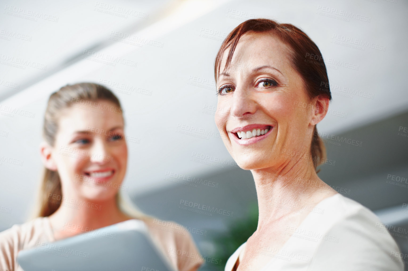 Buy stock photo Cropped shot of a working business office