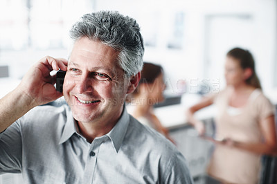 Buy stock photo Cropped shot of a working business office