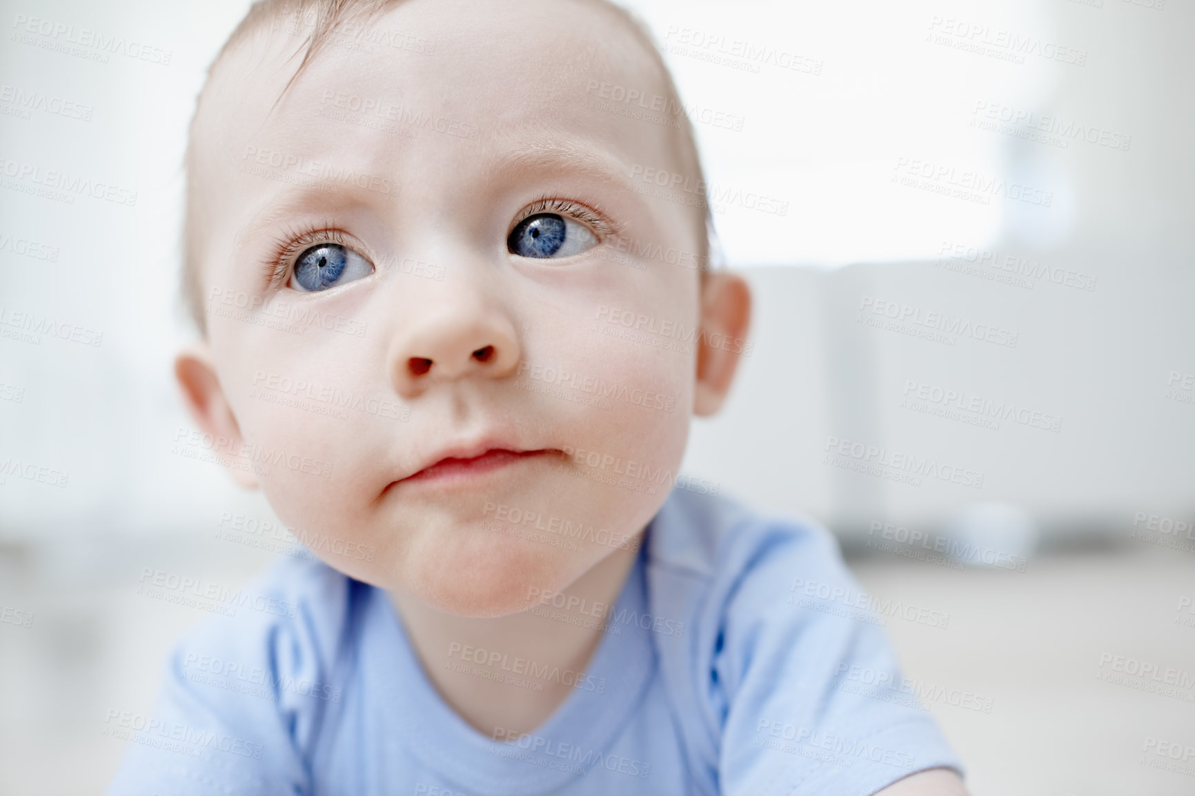 Buy stock photo Closeup of a cute baby boy