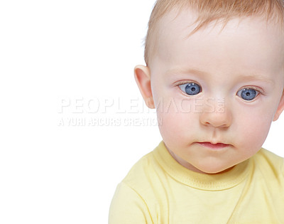 Buy stock photo Cropped image of a cute baby boy