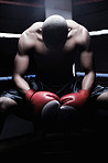 Boxer in ring