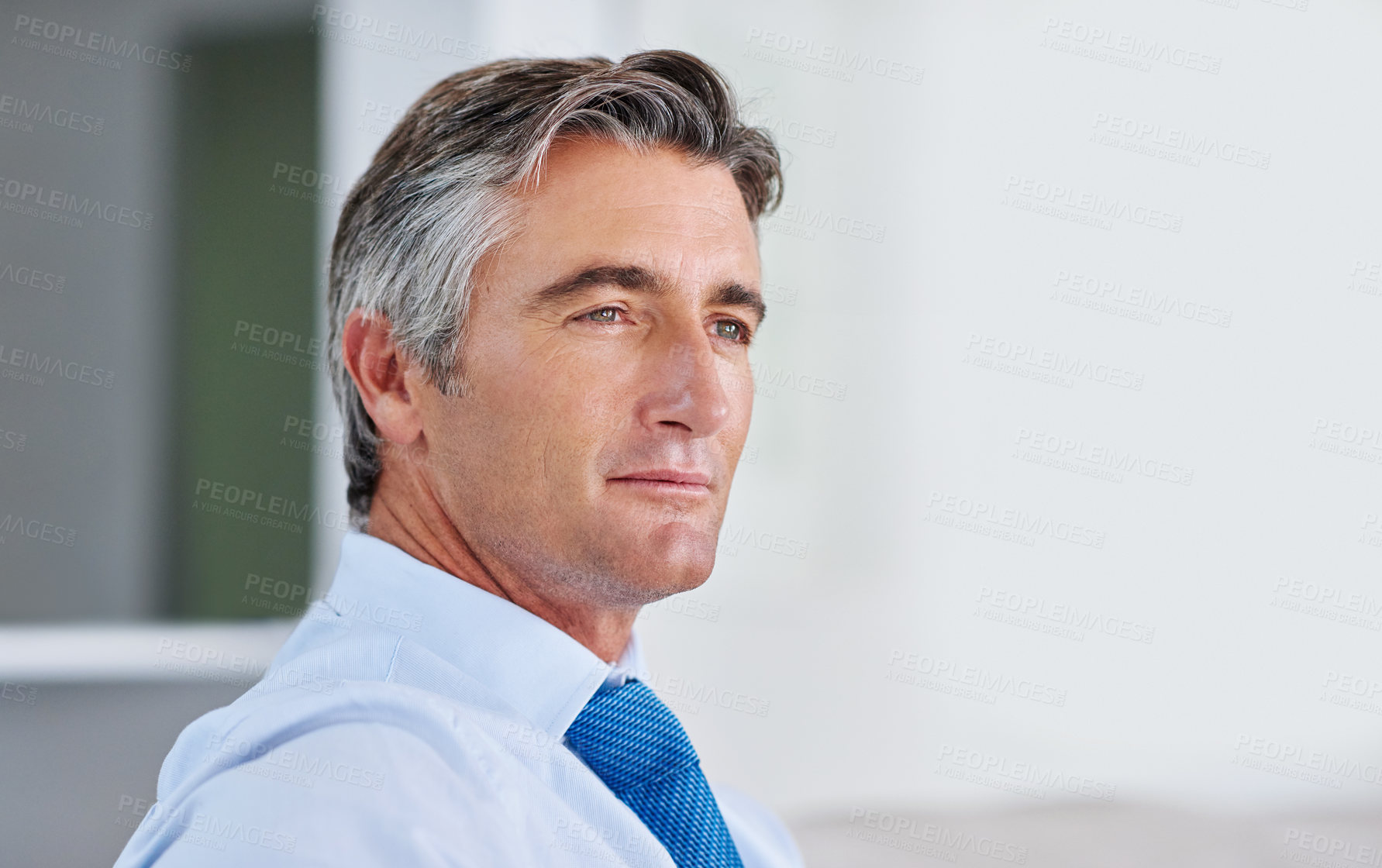 Buy stock photo Shot of a mature businessman in his home