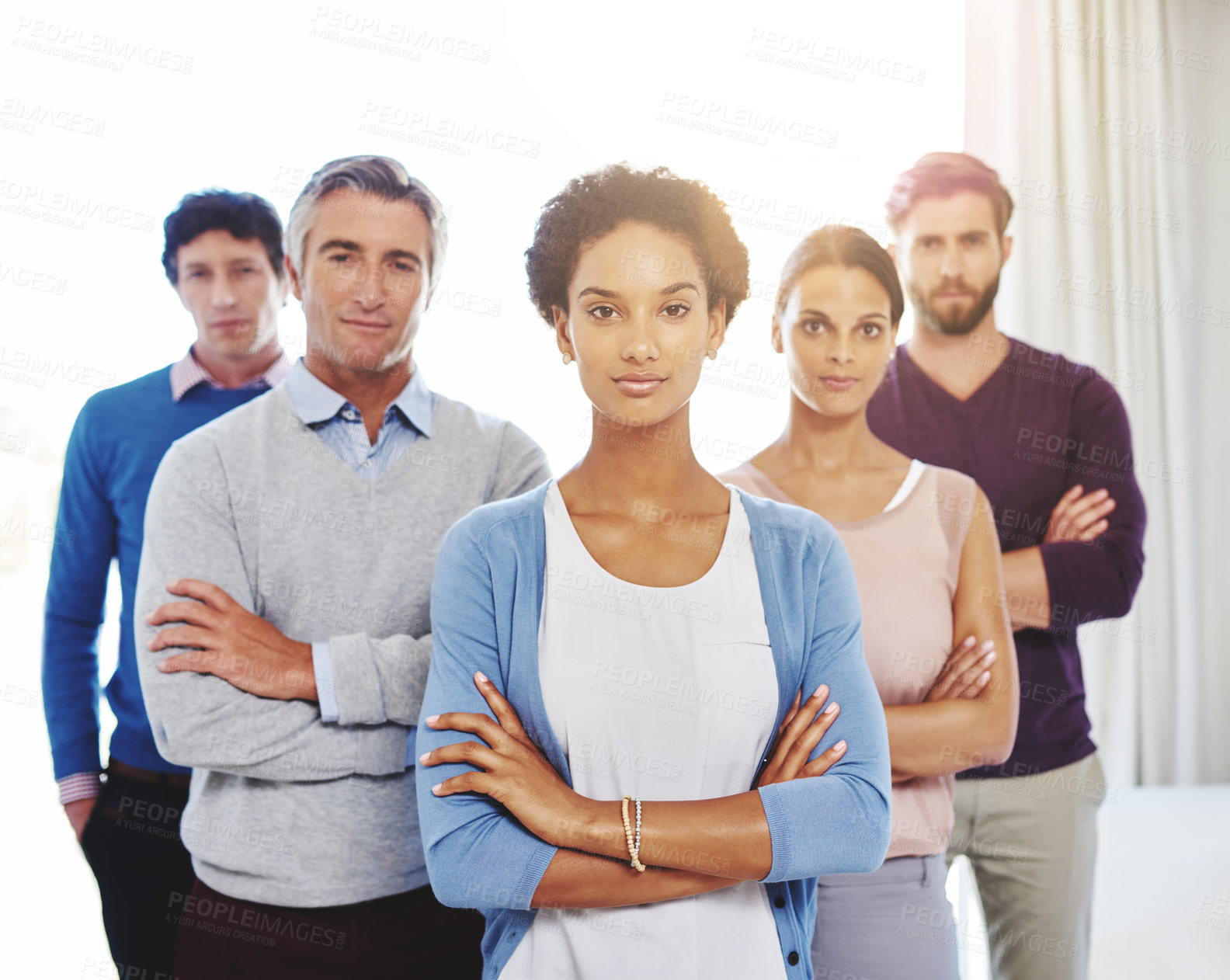 Buy stock photo Shot of a group of creative businesspeople in the office