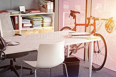 Buy stock photo Shot of an empty office space