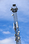 A broadcasting tower