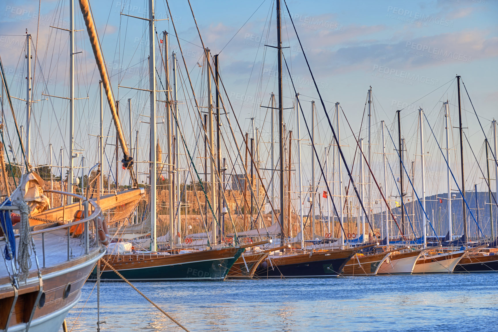 Buy stock photo Shot of the harbour