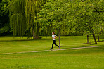 She enjoys a solitary run