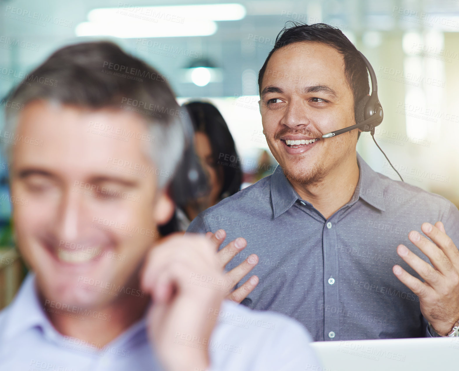 Buy stock photo Cropped shot of people working in their office