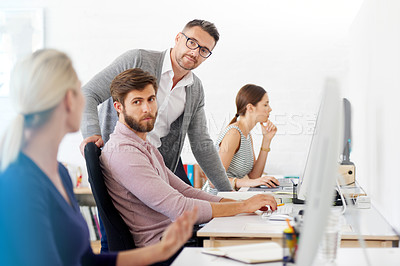 Buy stock photo Shot of a group of designers working together in the office