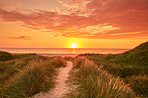 Sunset at the Westcoast of Jutland, Denmark