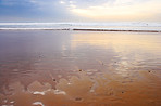 Sunset at the beach - the westcoast of Jutland, Denmark