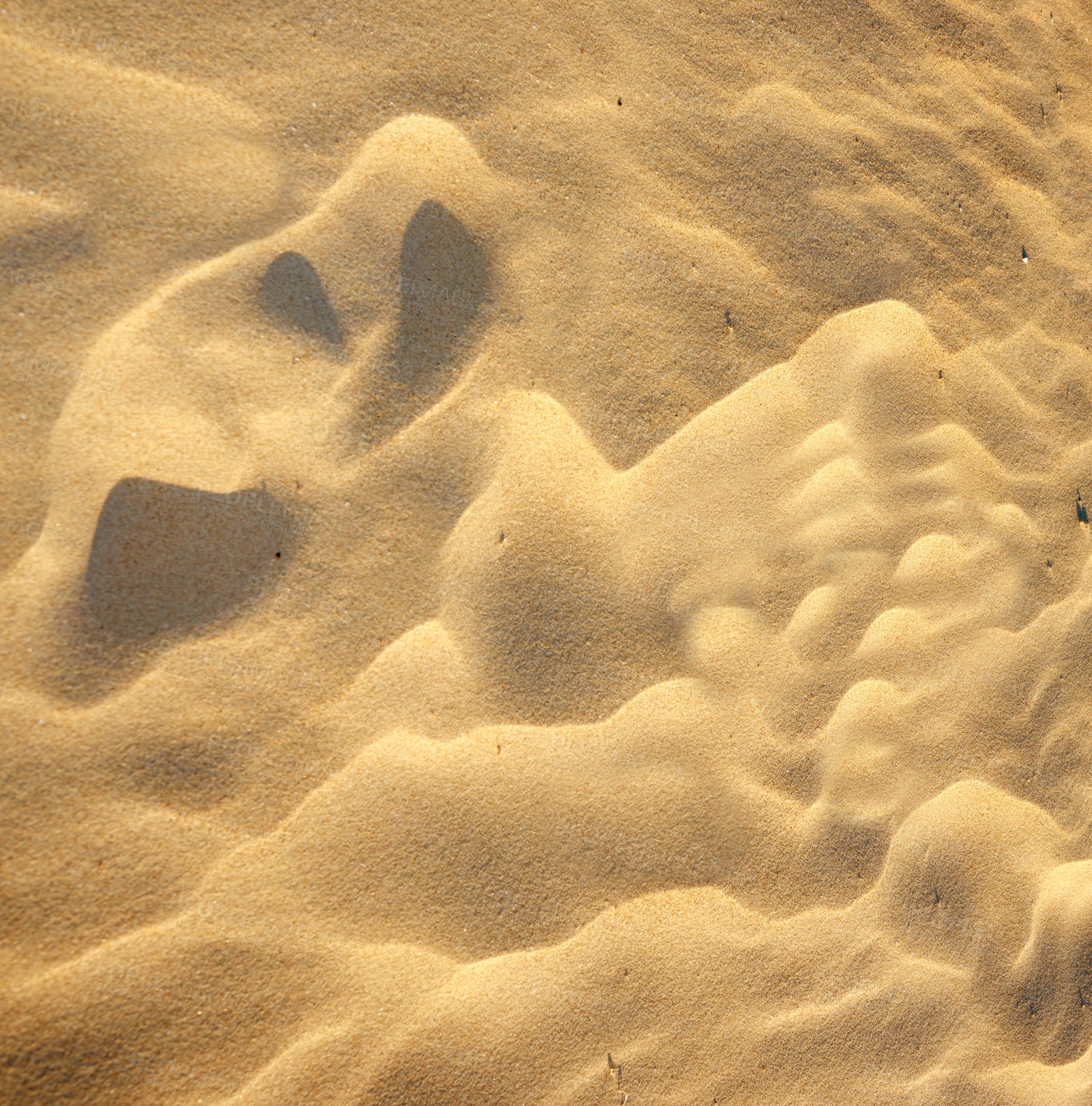 Buy stock photo Sand, beach and texture for wallpaper with sunset, nature and ripple from wind. Desert, background and seaside on island with ecosystem, environment care and clean for pollution awareness in mockup