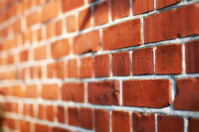 Buy stock photo A photo of a very old brick wall