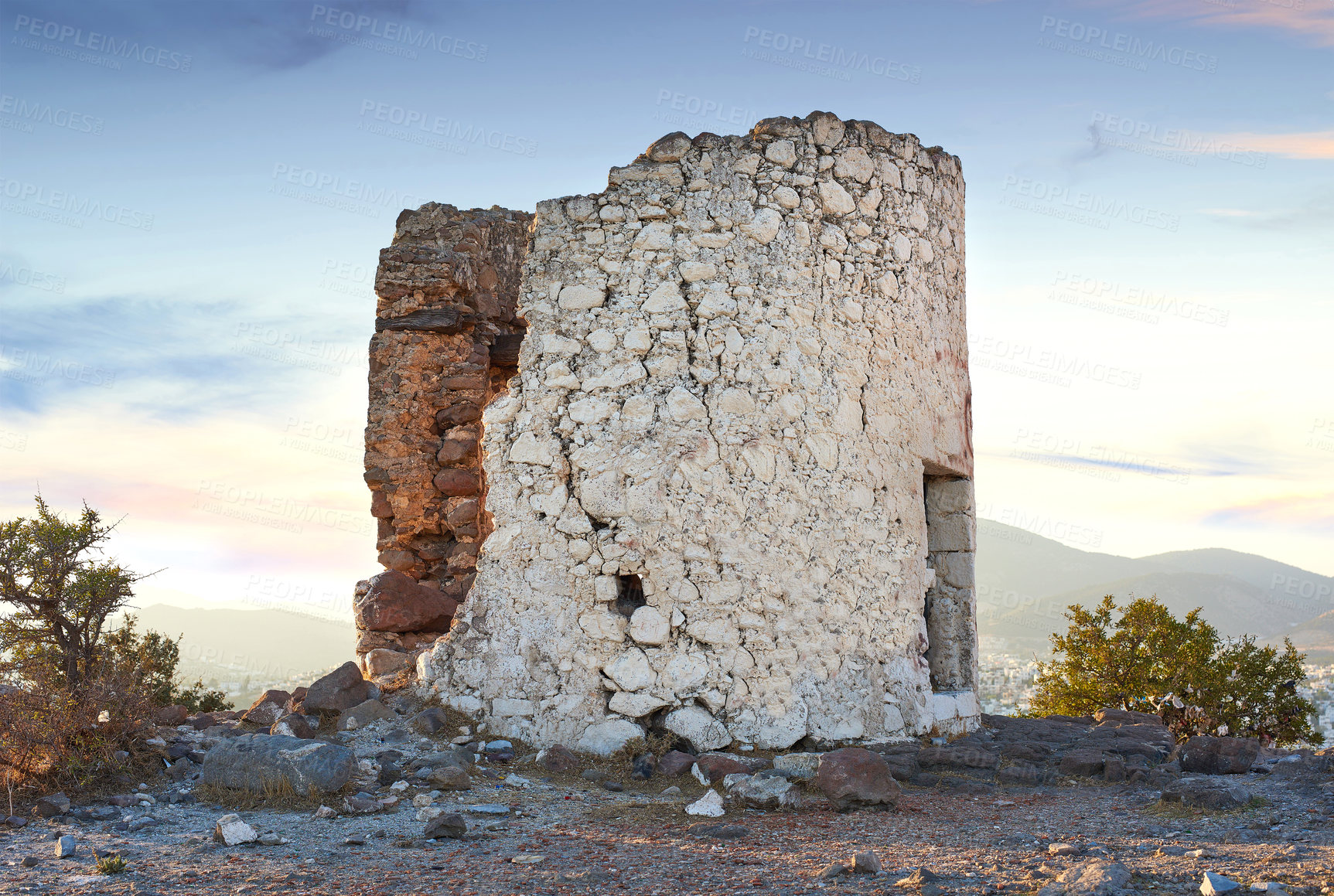 Buy stock photo City photos of the old town of Bodrum, Turkey