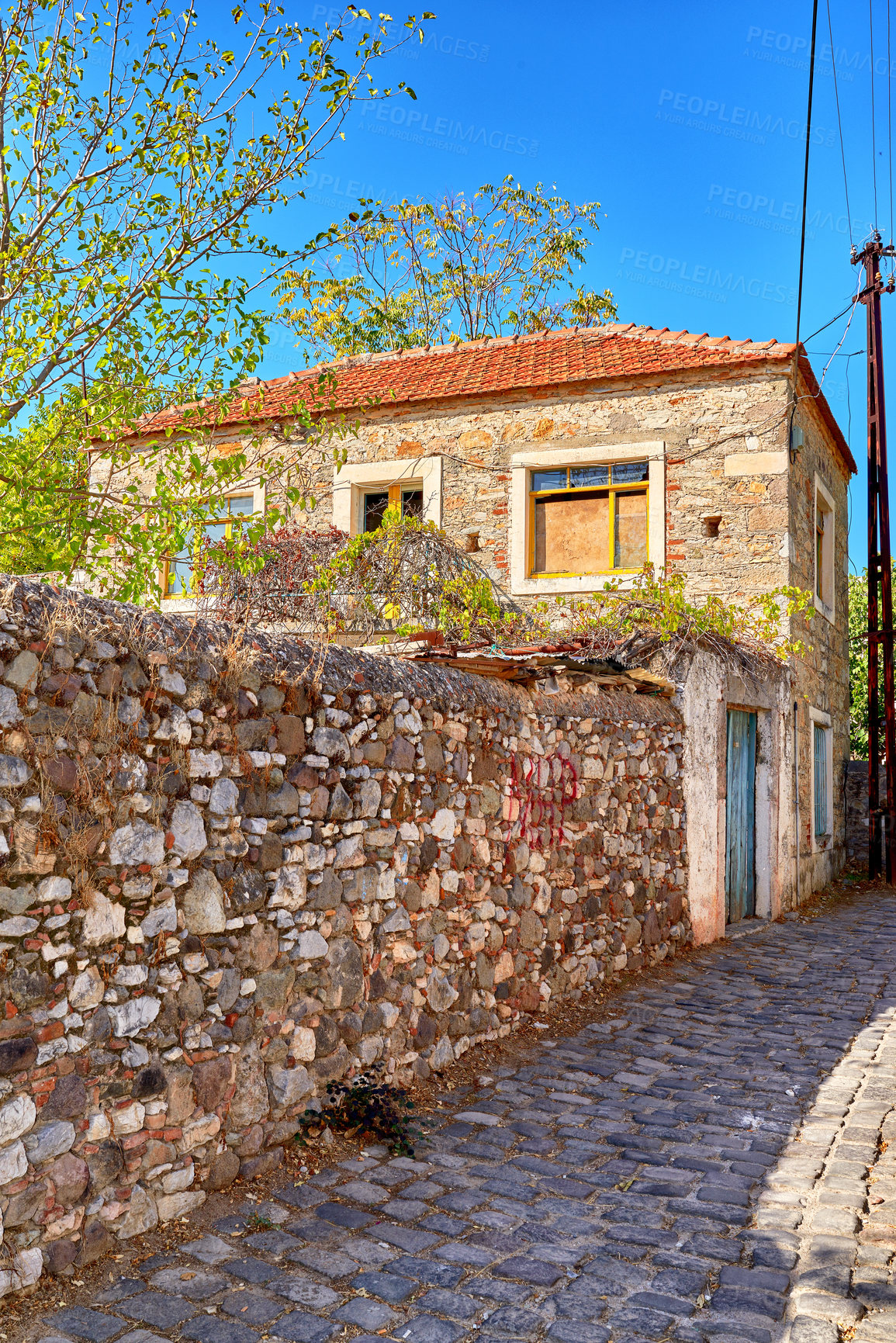 Buy stock photo City photos of the old town of Bodrum, Turkey