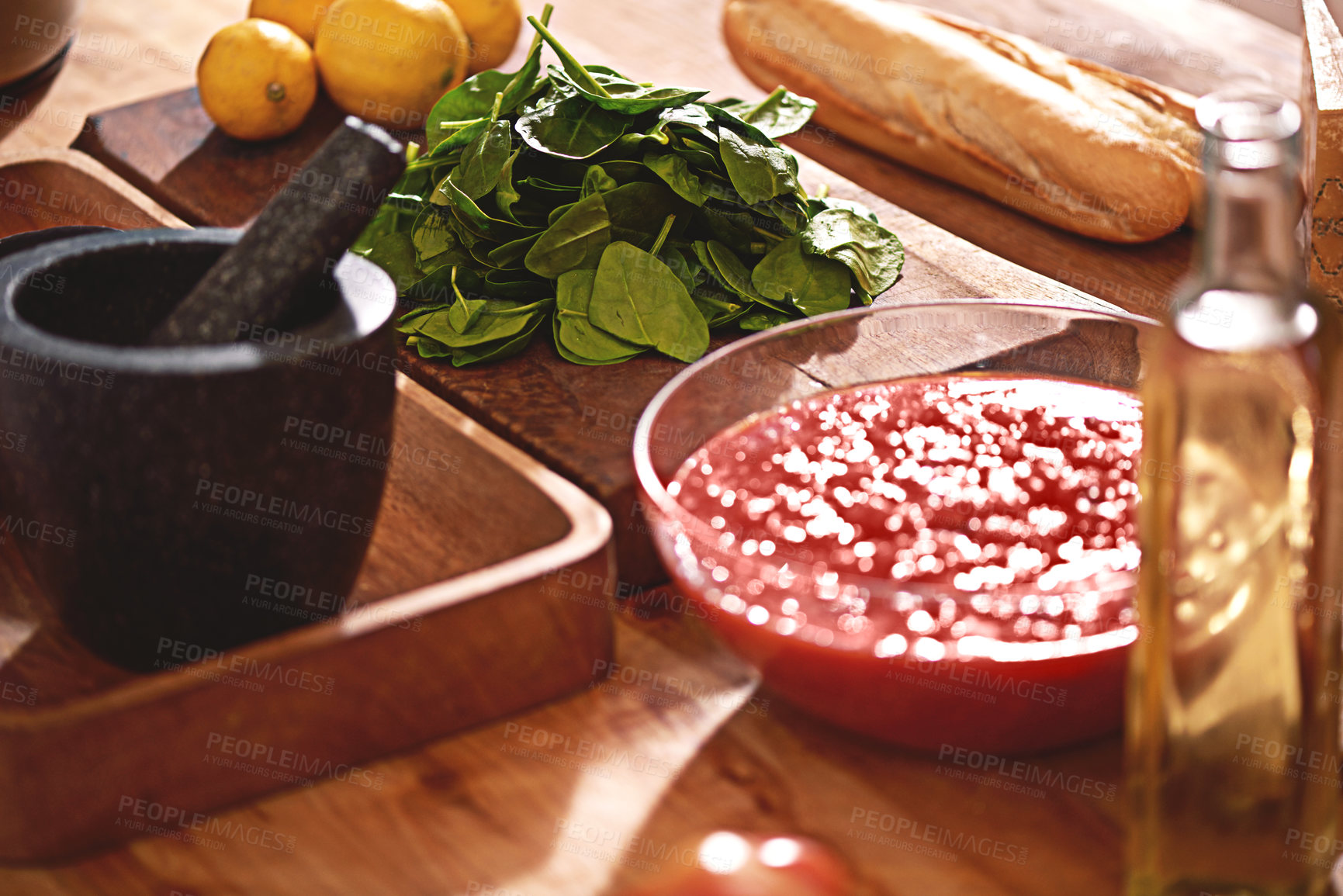 Buy stock photo Shot of a group of ingredients on a tabletop