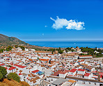 Mijas - old city of Andalusia , Spain