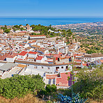 Mijas - old city of Andalusia , Spain