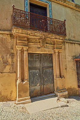 Buy stock photo Abandoned public houses of the ancient city of Ronda, Andalusia, Spain