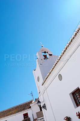 Buy stock photo The beautiful mountain city of Mijas, Andalusia, Spain