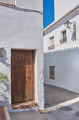 Buy stock photo The beautiful mountain city of Mijas, Andalusia, Spain